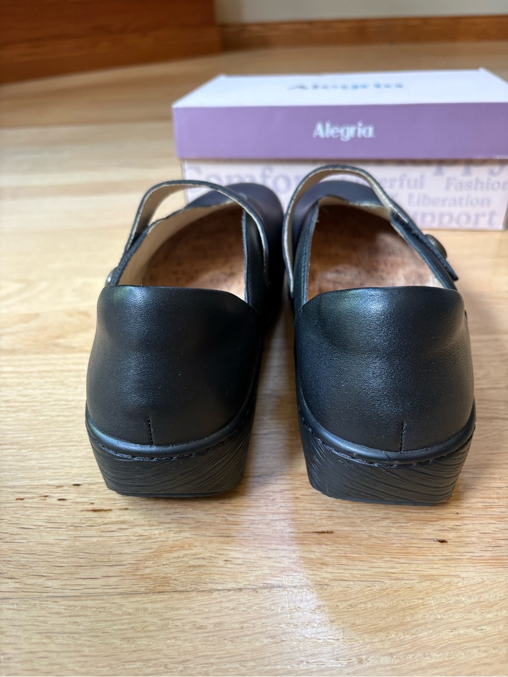 Alegria Ophelia Black Leather Mary Jane Clog Size EU 42, 11.5-12 - Picture 6 of 10